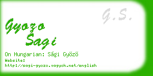gyozo sagi business card