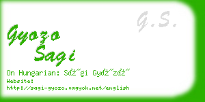 gyozo sagi business card